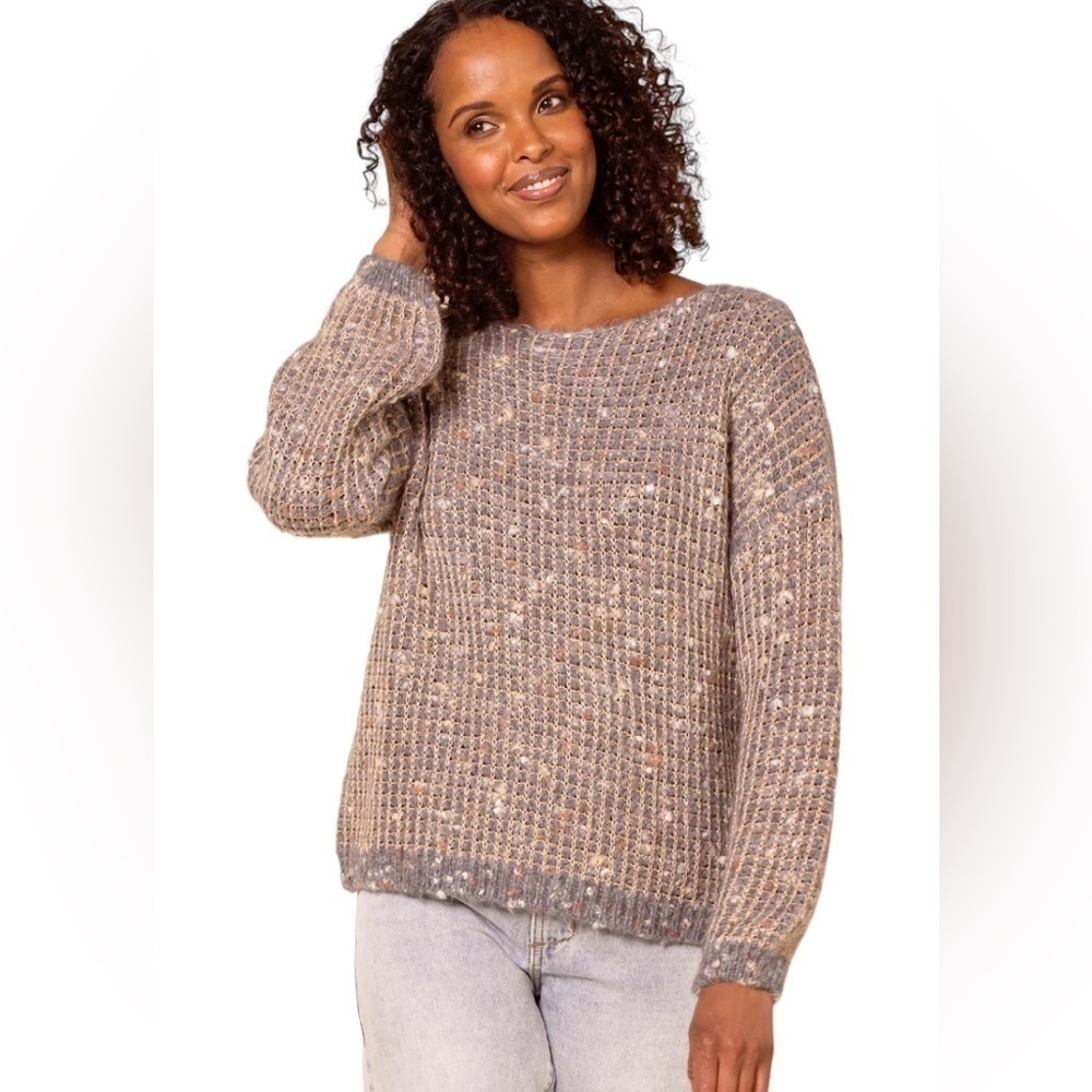 PINK Martini The Rachel Sweater- Beige
